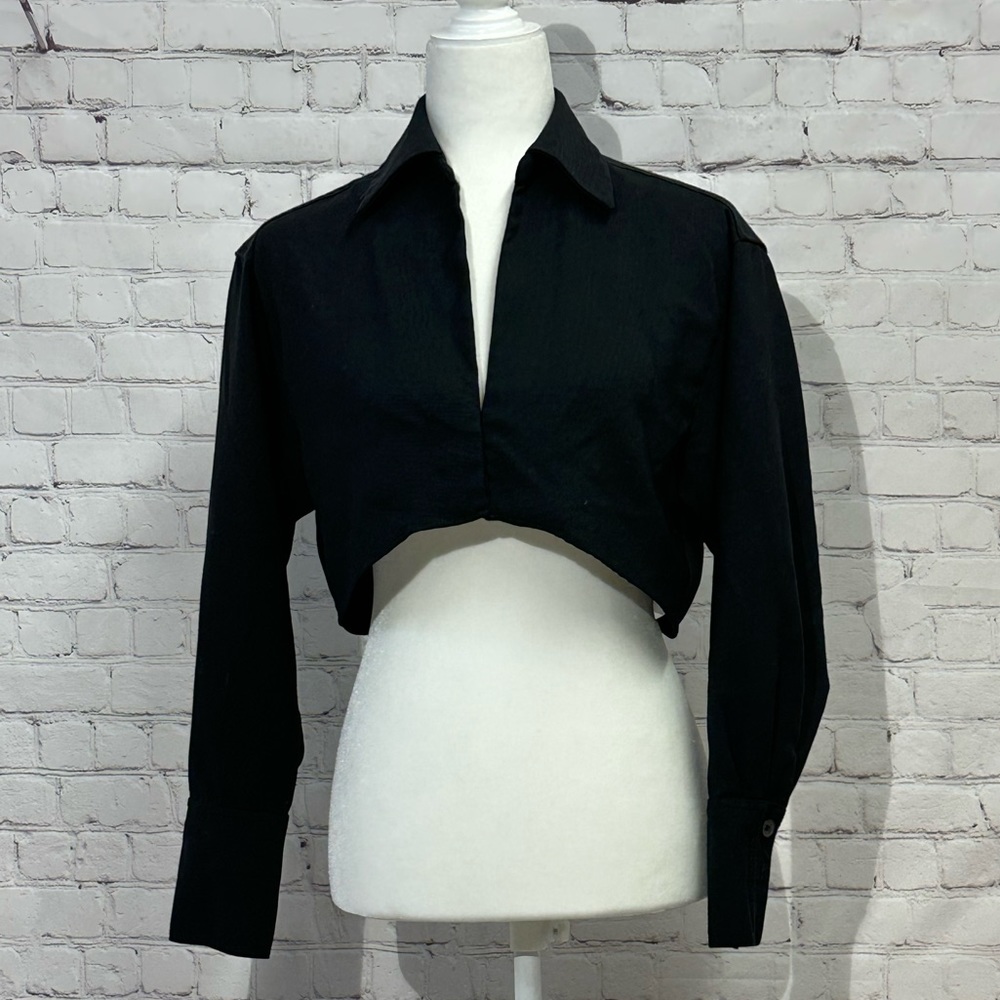 Zara Black Cropped Jacket